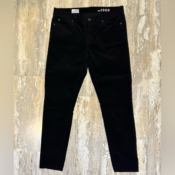 Gap 1969 Black Corduroy Legging Jeans. Skinny Jeans Cords. Waist size 30 - Picture 2 of 11